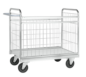 Verzinkter Paketwagen mit abnehmbaren Seiten – Tragfähigkeit 300 kg – 1590 x 650 x 1025 mm