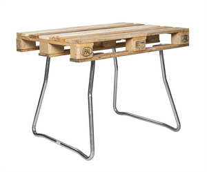 Pair of 850mm high stool legs for pallet seating and custom furniture