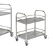 Stainless Steel Trolley – 2 Levels with Frame – C2 – 530 × 375 × 550 mm