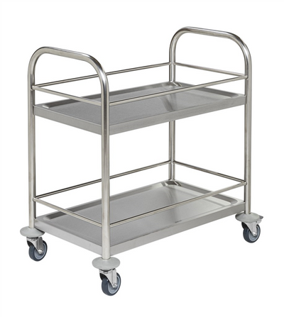 2-Plane Stainless Steel Trolley – C2 – Preschool Version (700 × 400 × 780 mm)