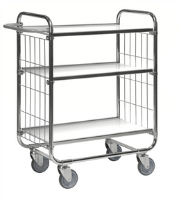 Series 8000 Shelving Trolley – Electrogalvanised Flex Cart – 250 kg Capacity (945 × 470 × 1120 mm)