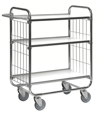 Series 8000 Shelving Trolley – Electrogalvanised – 250 kg Capacity (945 × 470 × 1120 mm)