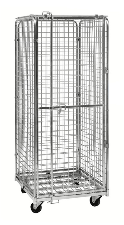 Security Container – Lockable Mesh Container with Roof (400kg Capacity)
