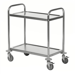2-Floor Stainless Steel Trolley – C2 – 100 kg Capacity (710 × 400 × 805 mm)