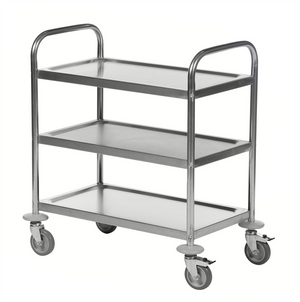 Stainless Steel Trolley – 3 Levels – C2 – 910 × 590 × 940 mm