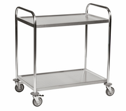 2-Floor Stainless Steel Trolley – C2 – 100 kg Capacity (860 × 540 × 945 mm)