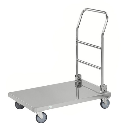 Stainless Steel Platform Trolley – C2 – 830 × 530 × 940 mm