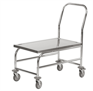 Flachbettwagen aus Edelstahl – C2 – 850 × 490 × 925 mm