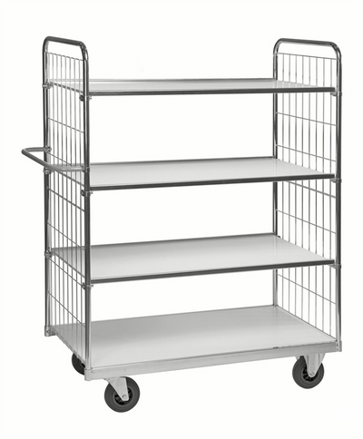 Series 9000 Shelving Trolley – Electrogalvanised – 300 kg Capacity (1590 × 650 × 1695 mm)