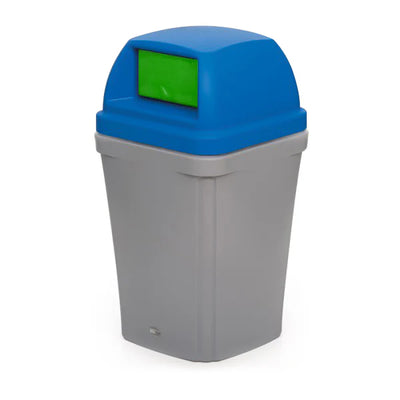 100 Litre Swing Top Bin – MDPE Waste & Recycling Bin with Drop-On Lid
