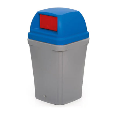 100 Litre Swing Top Bin – MDPE Waste & Recycling Bin with Drop-On Lid