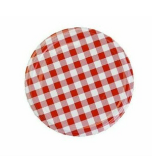 66MM Drehverschluss Rot Karierte Deckel