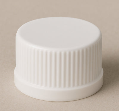 38/R3 White Polypropylene Wadless Caps – Durable & Easy Seal