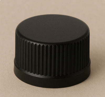 28/R3 Black Plastic Polycone Caps – Leak-Proof, Secure Fit