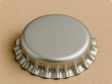 Silver 26mm crown cork bottle caps for standard glass beer bottles
