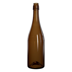 750-ml Bernstein-Belgische-Bierflasche – Premium-UV-schutzendes Glas (ca. 650 g)