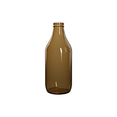 330-ml Bernstein-Stubby-Bierflasche – Leichtgewichtiges UV-schutzendes Glas (ca. 200 g)