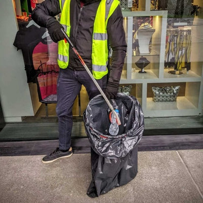 Adult Litter Picker Kit – 850mm Litter Picker, Hi-Vis Vest, Gloves & Bag