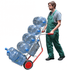 Aluminium Water Empty Bottle Sack Truck 200kg Capacity - Holds 7 Bottles