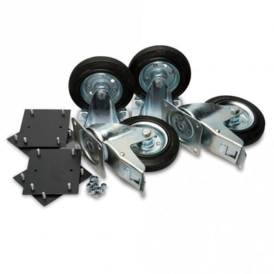Heavy Duty 6 Inch Castor Wheel Kit for Hazardous Storage Vaults - Set of 4