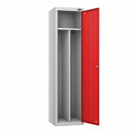 Clean and Dirty Steel Locker with Cam Key Lock, Central Partition and Top Shelf