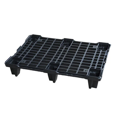 Kunststoff-Displaypalette – 800 x 600 x 130 mm – nestbar – 6 Beine – 350 kg dynamische Tragkraft