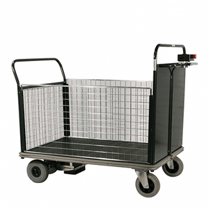 Powered Electric Platform Trolley with 4 Sides - 600kg Capacity