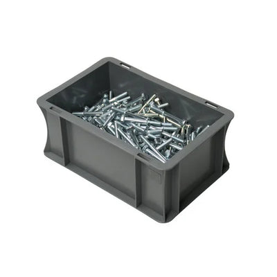 Euro-Stapelbox – 300 x 200 x 120 mm – 5 l Fassungsvermögen – verstärkter Boden