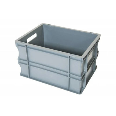 Euro-Stapelbox aus Kunststoff – 400 x 300 x 235 mm – 20 l Fassungsvermögen – Boden und Seiten geschlossen