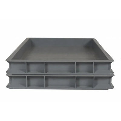 Euro-Stapeltablett aus Kunststoff – 600 x 400 x 58 mm – 9 l Fassungsvermögen – verstärkter Boden