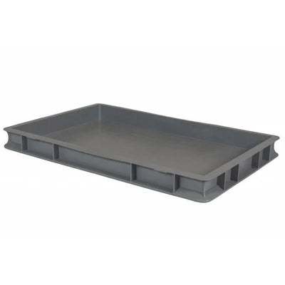 Euro-Stapeltablett aus Kunststoff – 600 x 400 x 58 mm – 9 l Fassungsvermögen – verstärkter Boden