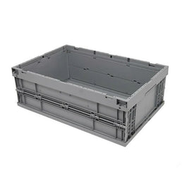 Collapsible Plastic Box – 594x396x214mm – 39L – Closed Sides & Base