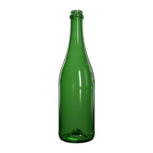 750 ml Grün Champagnerstil-Flasche – Premium-Glasflasche für prickelnden Wein
