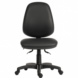 High Back Faux Leather Operator Office Chair - 150kg Capacity