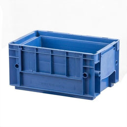 KLT-Stapelbox aus Kunststoff – 297 x 198 x 147,5 mm – 8,67 Liter – Verstärkte Wände – Geschlossener Boden
