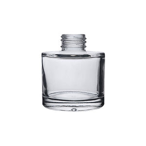 50ml cylindrical white flint clear glass diffuser bottle