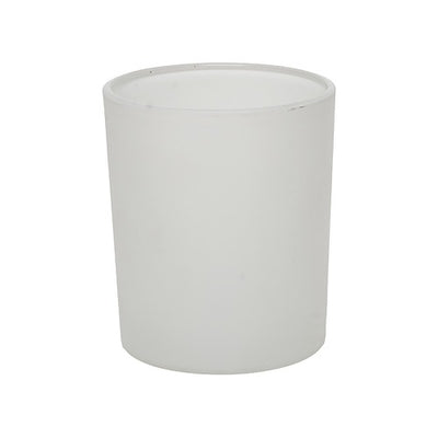 20cl Flat-Based Candle Glass – Matte White – 200ml Candle Jar