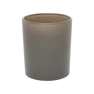 20 cl Flachboden-Glas für Kerzen – Matt Grau – 200 ml Kerzenglas
