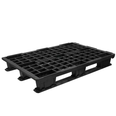 Kunststoffpalette 1200 x 1000 x 175 mm, offenes Deck, 3 Kufen, erhöhter Rand, 1000 kg Tragkraft