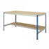 Rivet Workbench with Chipboard Worktop and Half Undershelf
