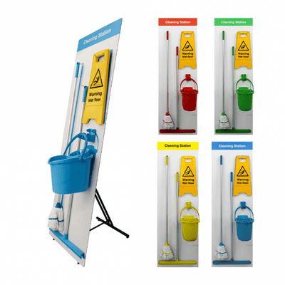 Equipped Shadow Board Cleaning Station – Wall Mounted