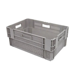 Stapel- und Nestbox – 600 x 400 x 320 mm – 60 Liter – Perforierter Kunststoffbehälter