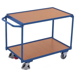 Tischwagen – 1025x525x850mm – 2 Böden – 250kg Tragkraft – Leichtgewicht – Blau RAL 5010