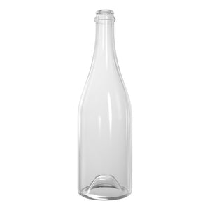 750 ml Klare prickelnde Weinflasche – Leichte Glasflasche