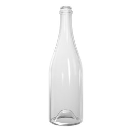 750ml Clear Sparkling Wine Bottle – Lightweight Glass Bottle