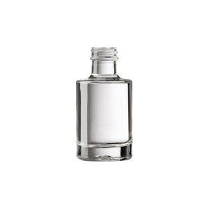 5cl Galileo Spirituosenflasche – 50ml Mini-Glasflasche für Proben & Geschenksets (120g | White Flint Glass)