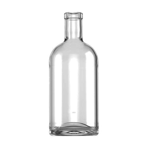 70cl Lux Spirituosenflasche – 700ml Premium-Glasflasche für feine Spirituosen (White Flint | 600g)