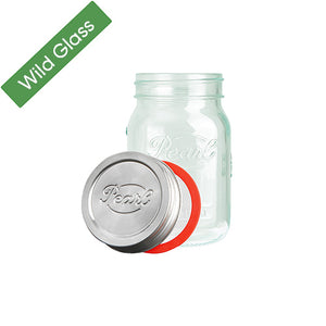 Wild Glass 500ml Luna Aufbewahrungsglas – Aufbewahrungsglas aus 100% recyceltem Glas
