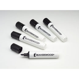 Wet Wipe Marker Pens – Black – Pack of 5