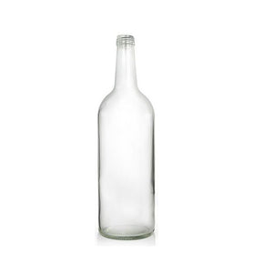 1 Liter klare Glasbergflasche